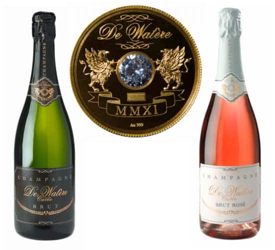 World’s Most Expensive Champagne by Champagne De Watère champagne_de_watre_bearing_a_diamond_and_24k_gold_coin_is_worlds_most_expensive_champagne_at_45300_ld8sh
