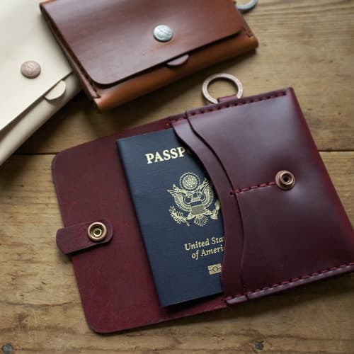 Leather Passport Case and Holder by Corter corter