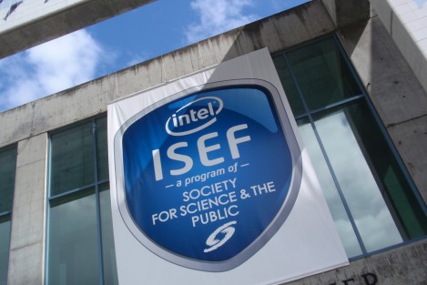 Intel-ISEF-Big-Banner-Over-Big-Event-GlobalGoodGroup-Covered-Event