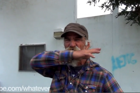 homeles man wins money