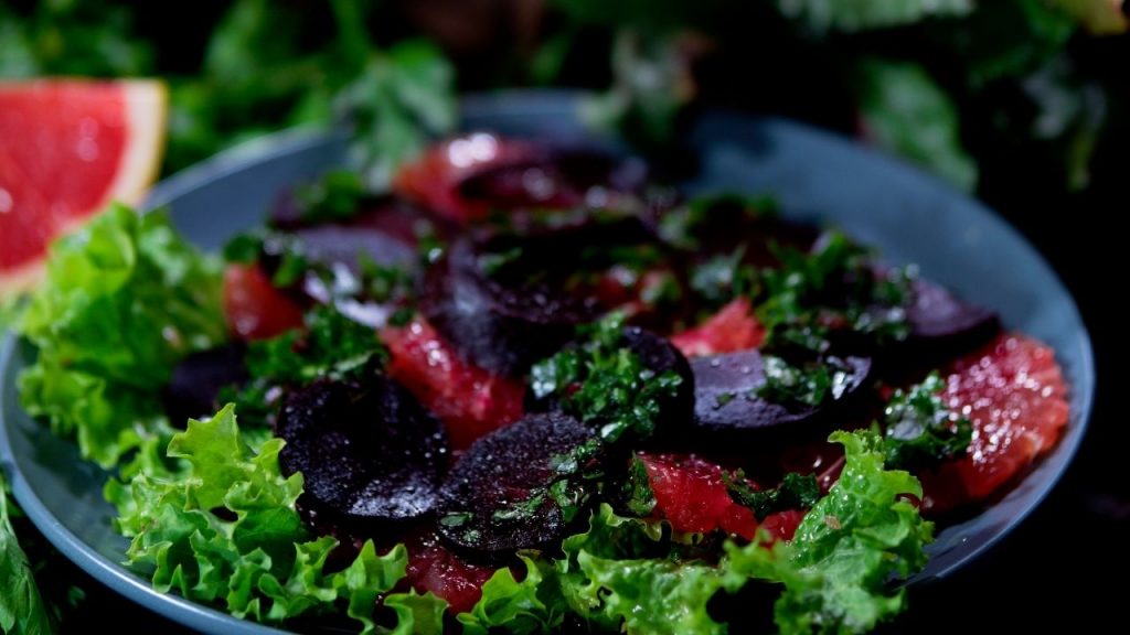 Raw Beet and Grapefruit Salad